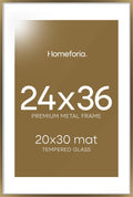 Homeforia 24x36 Picture Frame in Warm Bronze for Stunning Displays