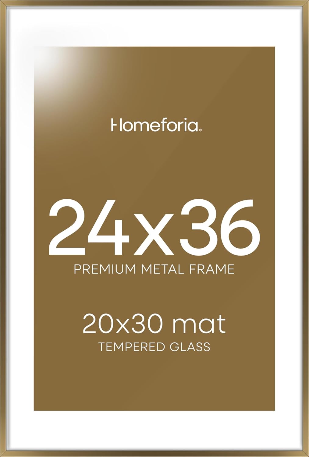 Homeforia 24x36 Picture Frame in Warm Bronze for Stunning Displays