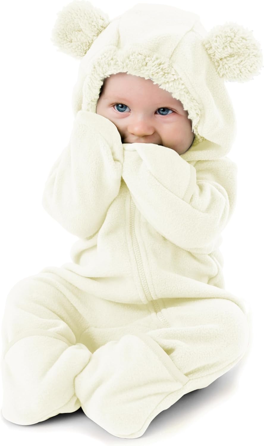Cuddle Club Fleece Baby Bunting Bodysuit for Warmth & Comfort