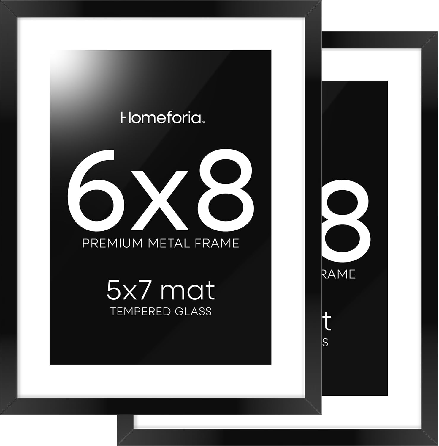 High End 6x8 Picture Frame Set of 2 for Modern Decor