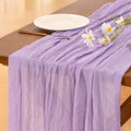 Cheesecloth Table Runner 35in x 120in Lilac Purple - Boho Wedding