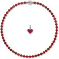 Natural Crystal Stone Beaded Necklace Choker - Rhythmic 6mm Beads