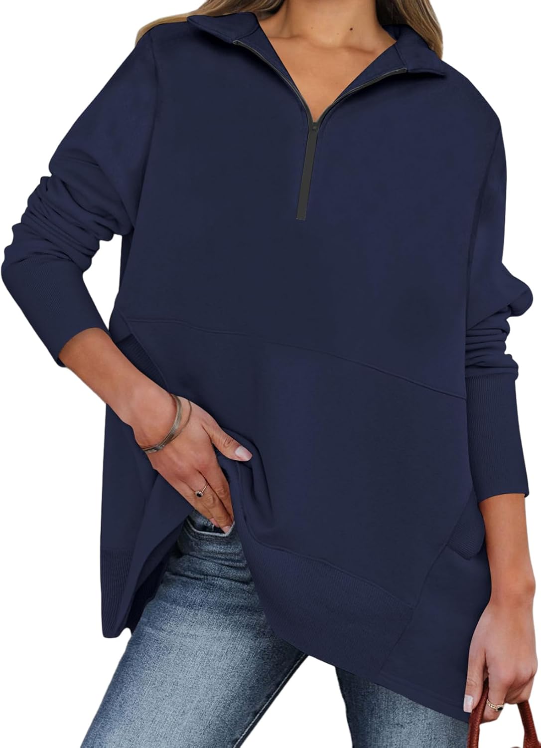 Dokotoo Women's Casual Oversized Half Zip Sweatshirts Review