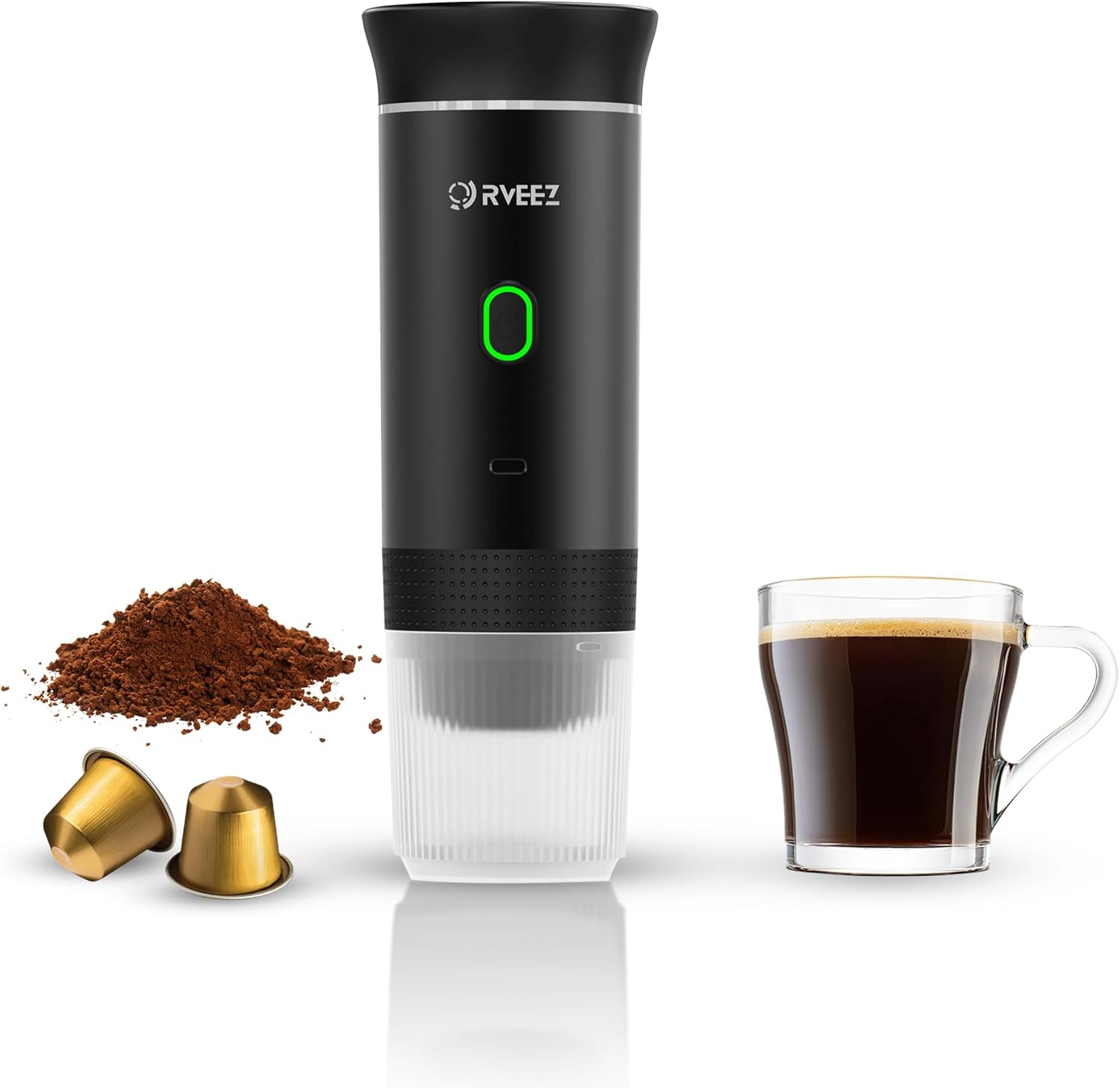 Portable 3IN1 Espresso Maker: Self-Heating, USB-C, Travel-Friendly