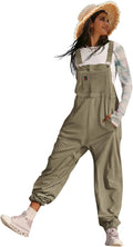 Corduroy Overalls Sleeveless Harem Jumpsuit for Women - Cozy