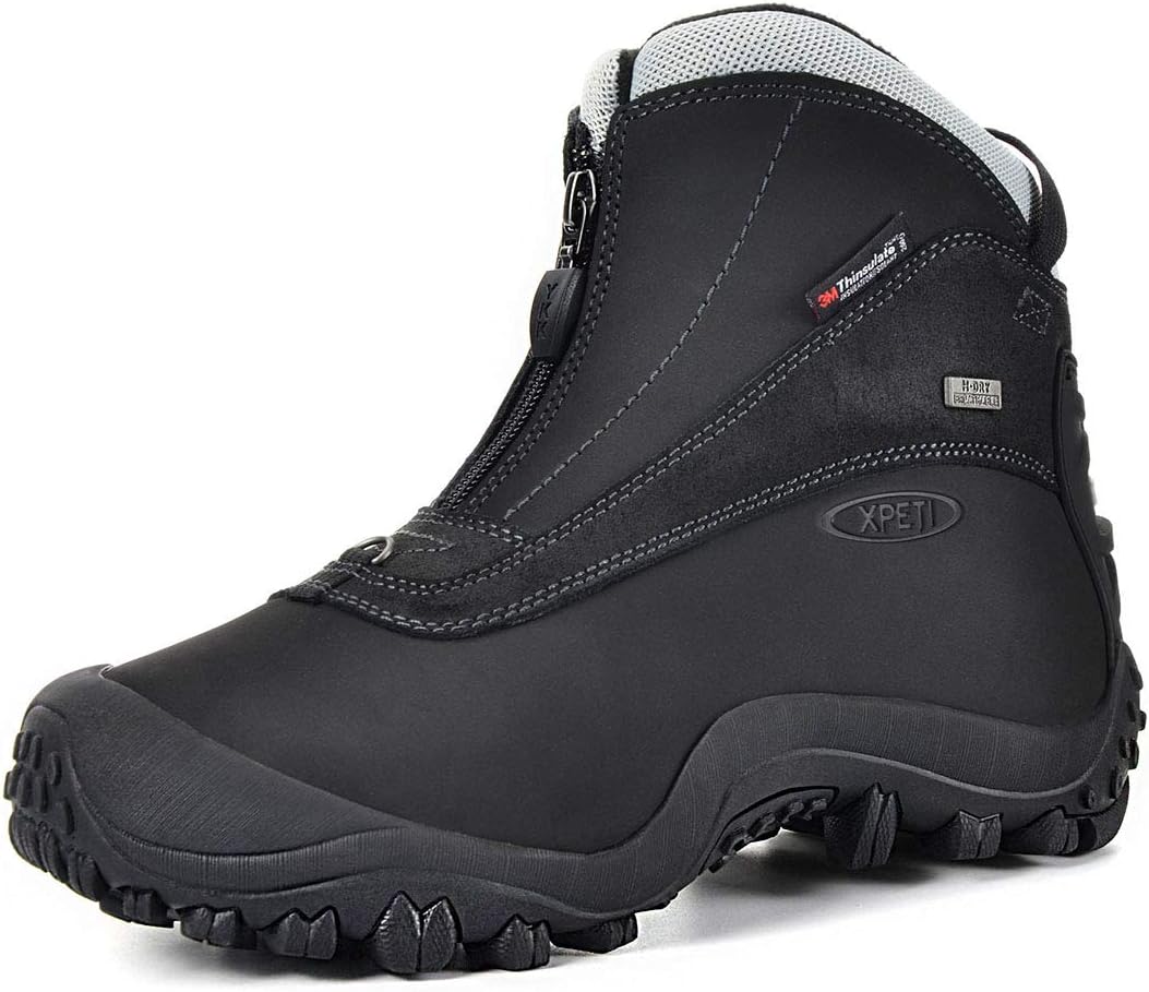 XPETI Men's SnowRider Waterproof Winter Snow Boots for Comfort