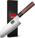 SHAN ZU 5 Inch Santoku Knife for Small Hands - Precise Mini Chef Knife
