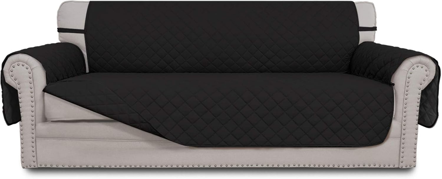 Easy-Going Reversible Couch Cover for 3 Cushion Sofa Protection