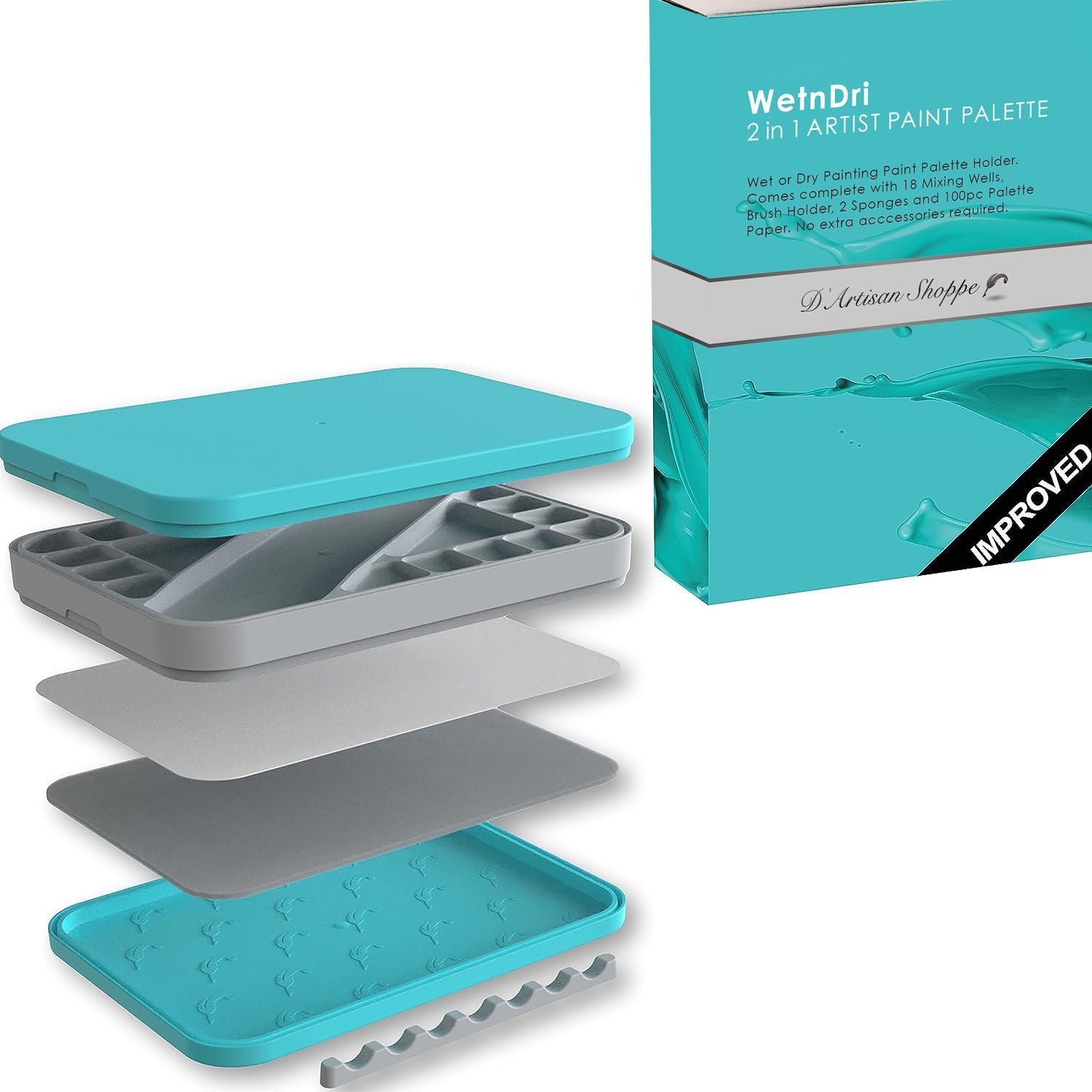 WetNDri Wet Palette for Miniature Painting - Stay Wet Palette