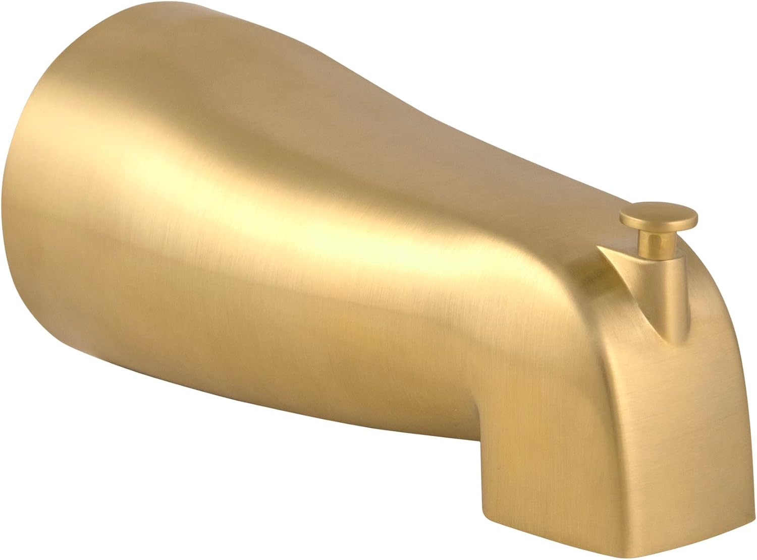 Design House Pull-Up Tub Diverter Spout in Satin Gold Finish