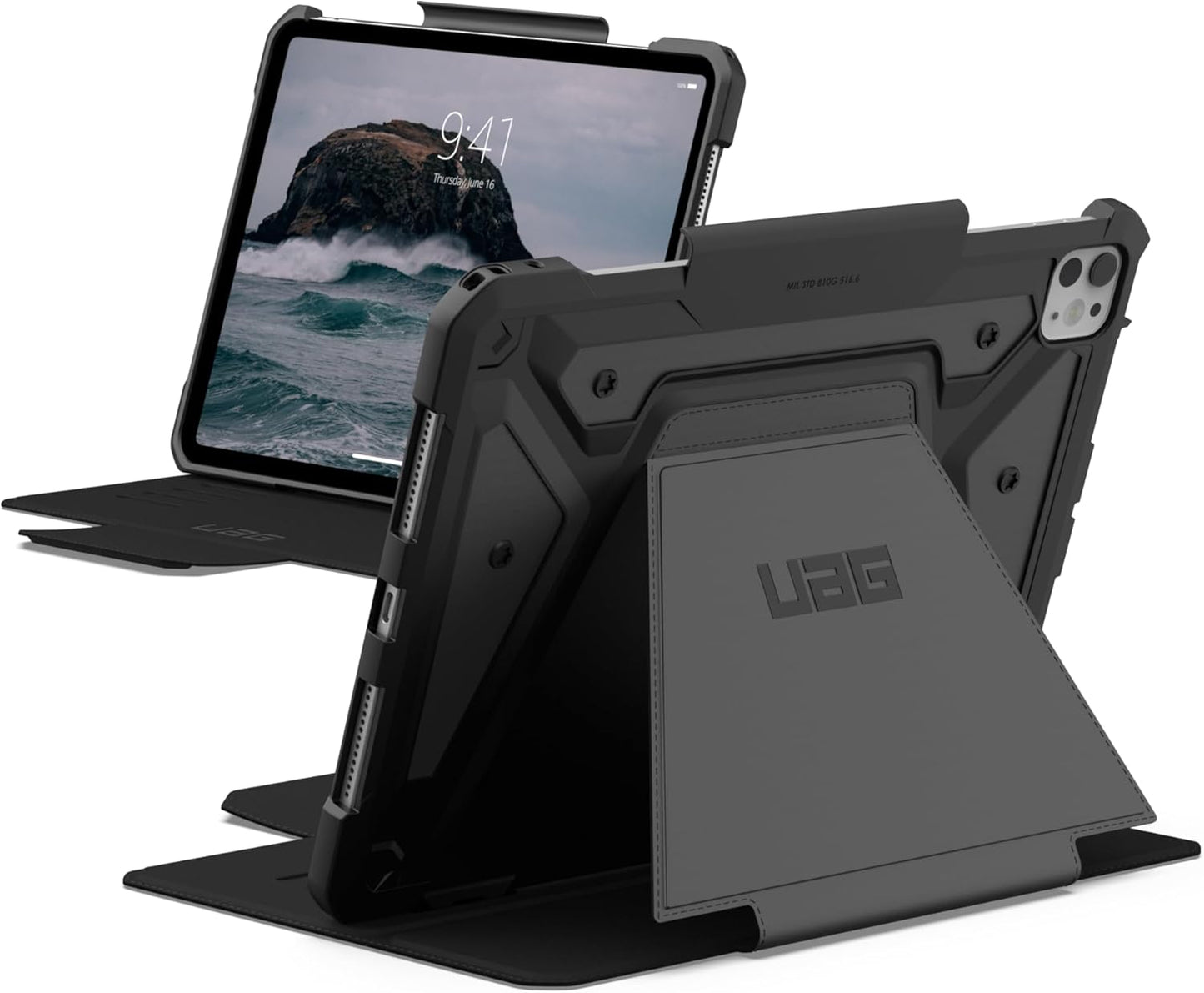 Rugged iPad Pro 11 Case with Adjustable Stand and Pencil Holder
