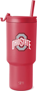 30oz Insulated Tumbler with Flip Lid for Ohio State Fans