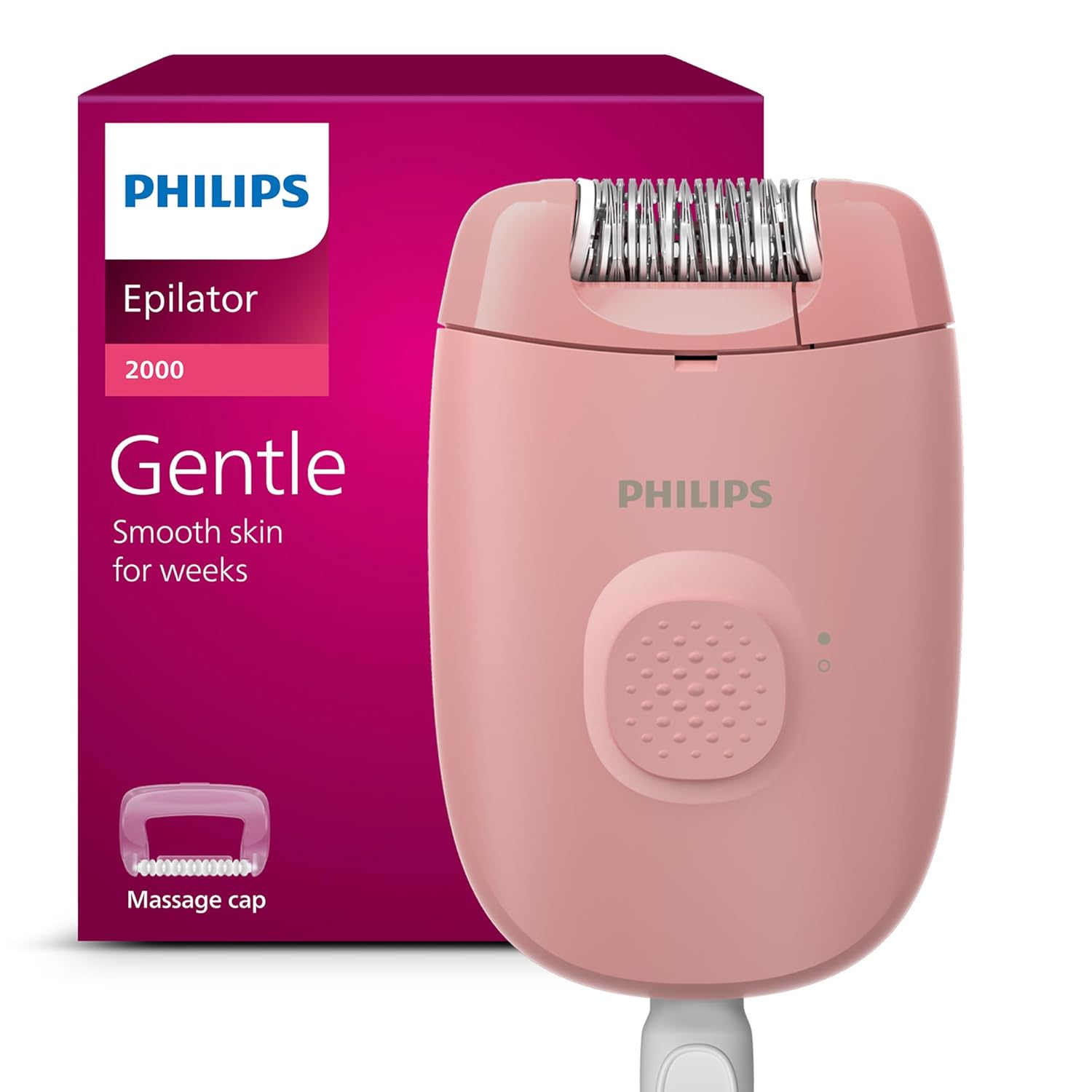 Philips Epilator Series 2000 for Gentle Hair Removal at Home
