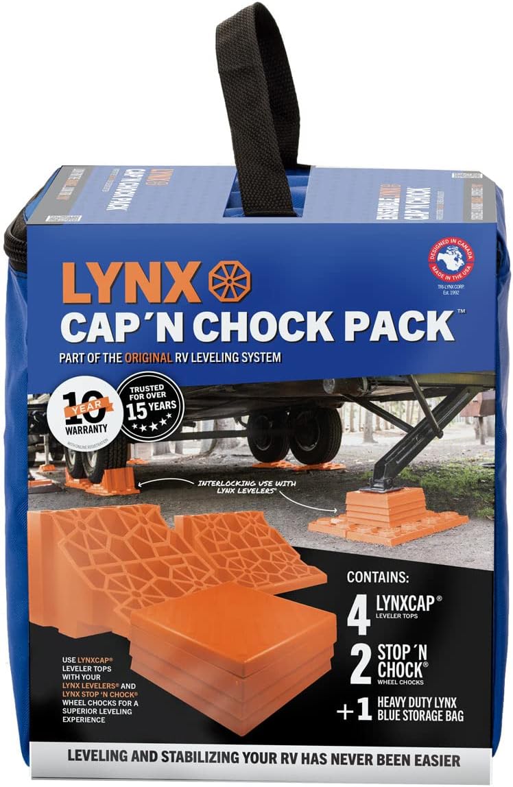 TRI LINX Lynx Cap 'N Chock Pack - Essential RV Accessories