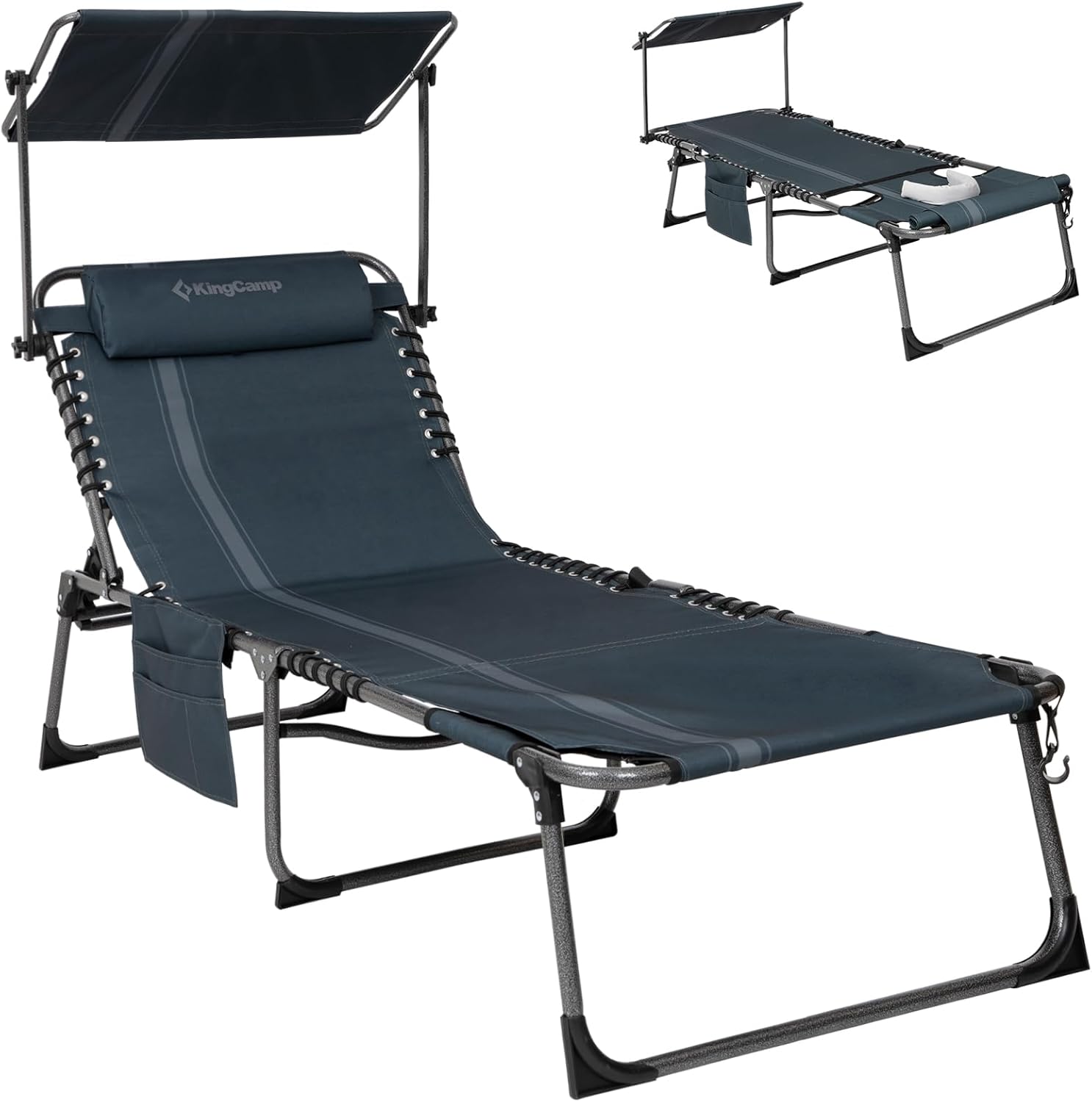 KingCamp Tanning Chair with Face Hole for Ultimate Comfort