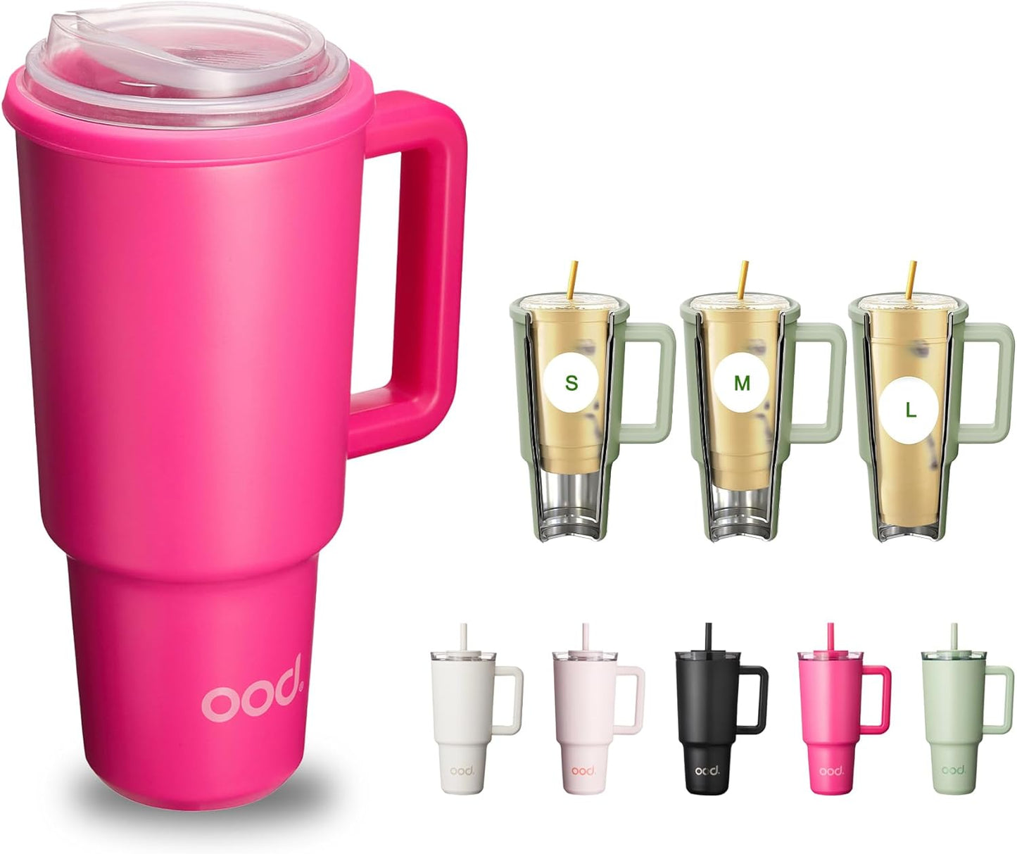 OniVerso 40 oz Stainless Steel Insulated Tumbler for Iced Coffee
