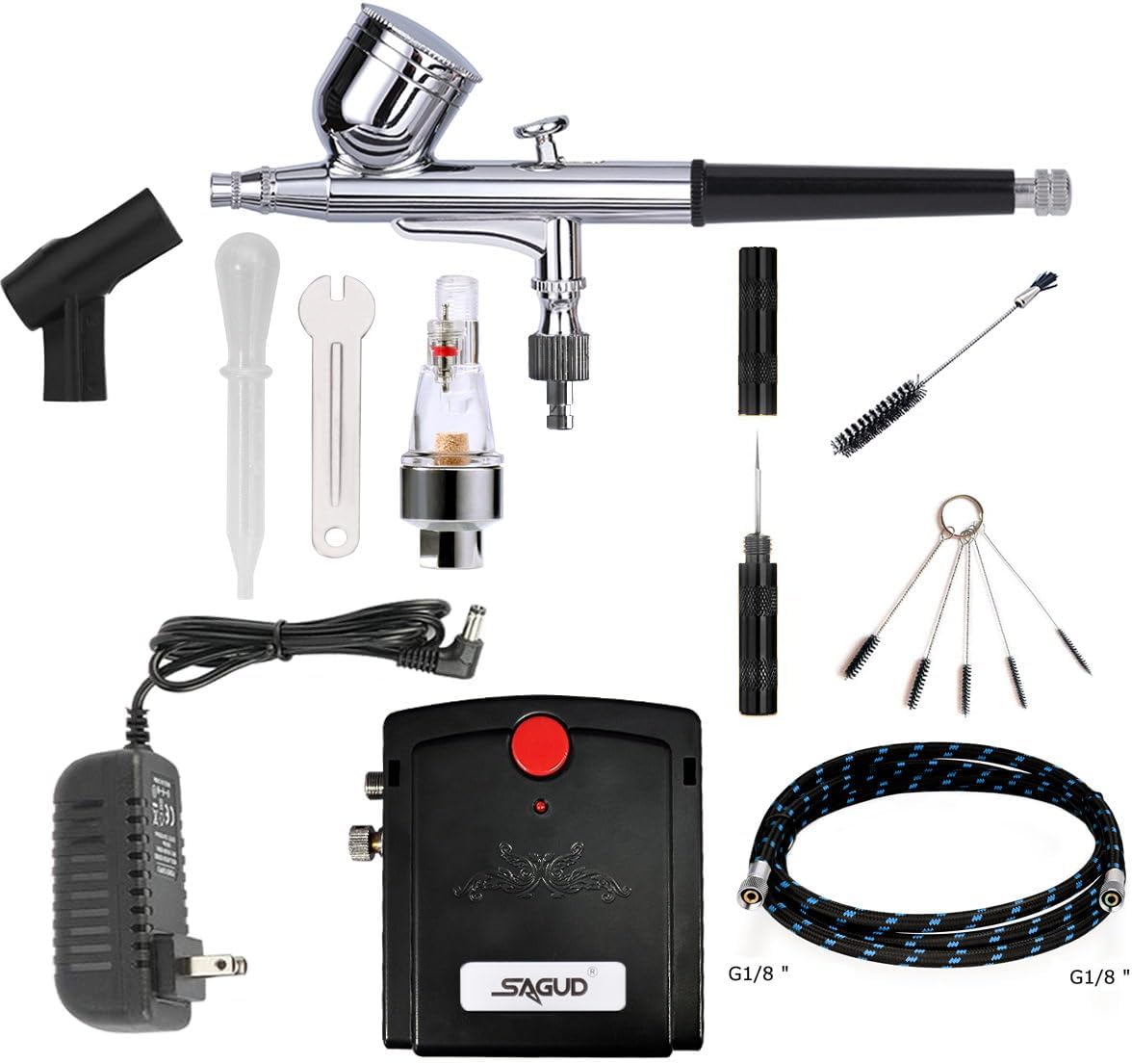 SAGUD Mini Airbrush Kit - Precision Painting Power