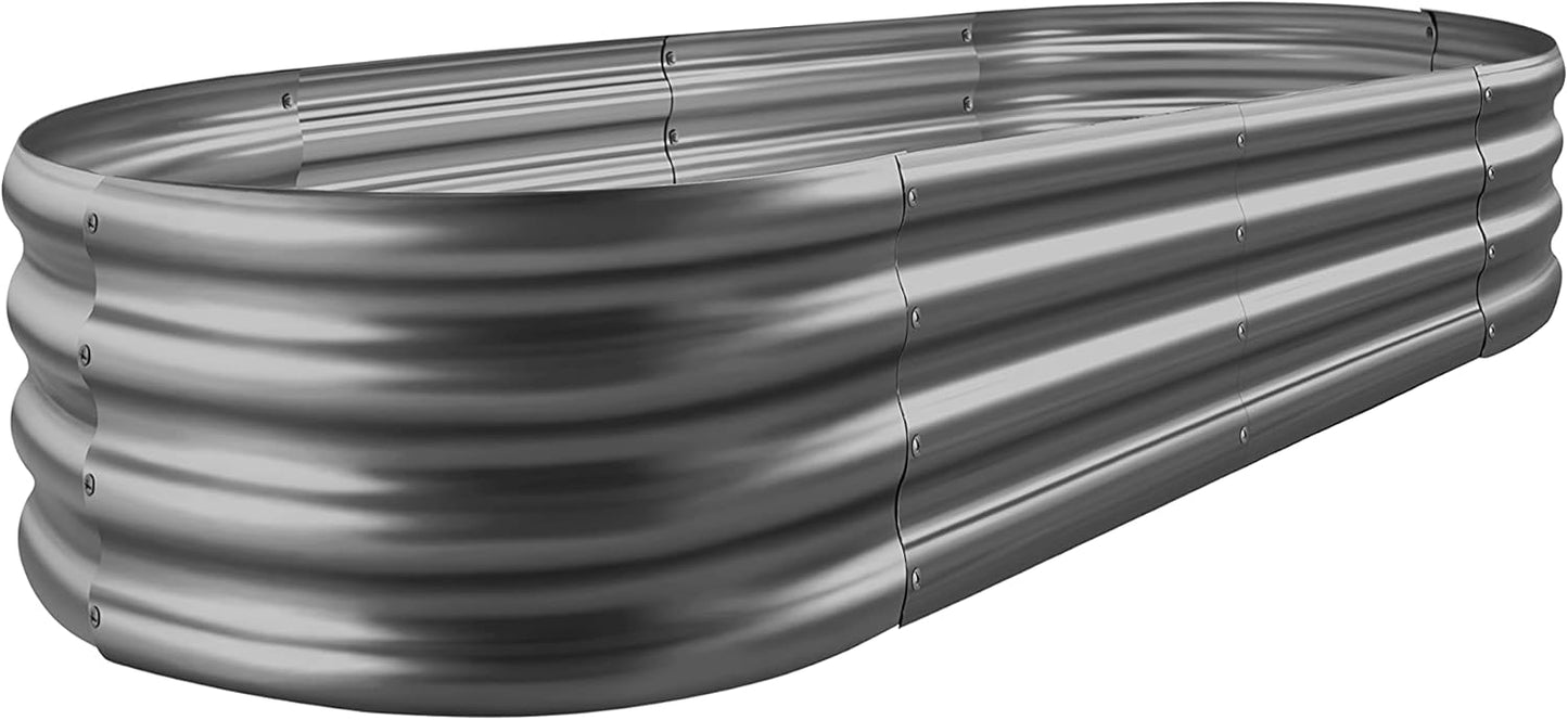Galvanized Raised Garden Bed Kit for Vegetables and Flowers