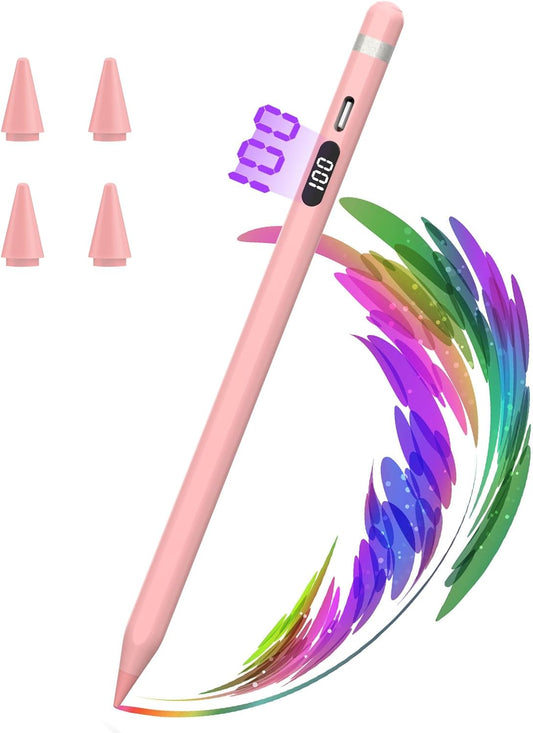 Fast-Charge Stylus Pen for iPad, Apple Pencil Comp., Works w/ Multiple iPad Generations - AOPCREZON
