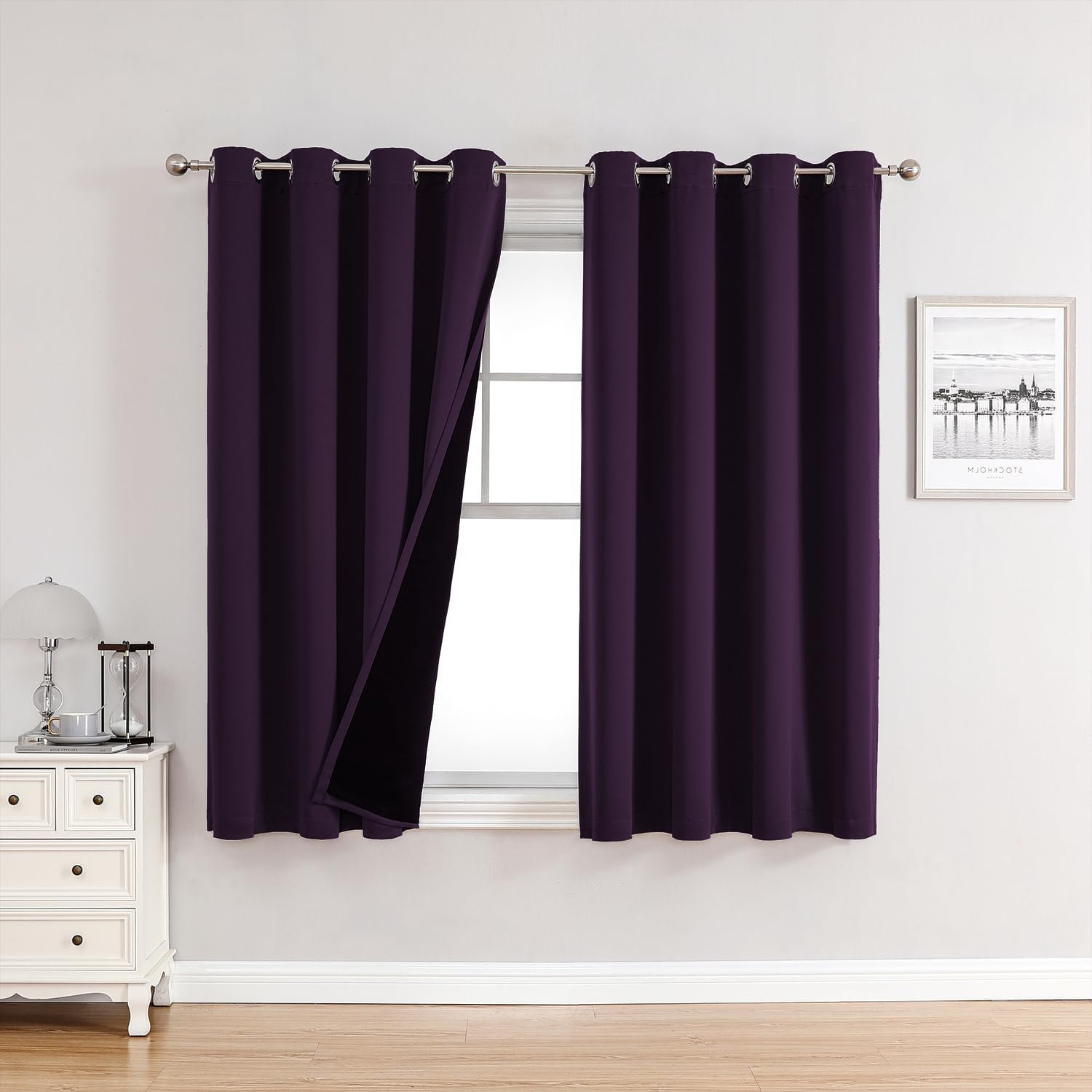 ChrisDowa Blackout Curtains for Bedroom - Total Blackout Panels
