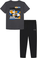 Under Armour boys Hoodie Set with Zip Up Hoodie - Lightweight