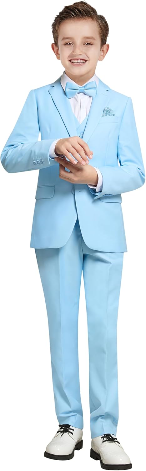 Plavict Boys Formal Suit Slim Fit for Weddings and Events