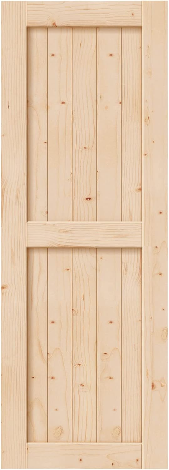 EaseLife 30in x 84in Sliding Barn Wood Door for Easy Install