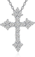 Faith Cross Necklace for Women - 925 Sterling Silver Pendant