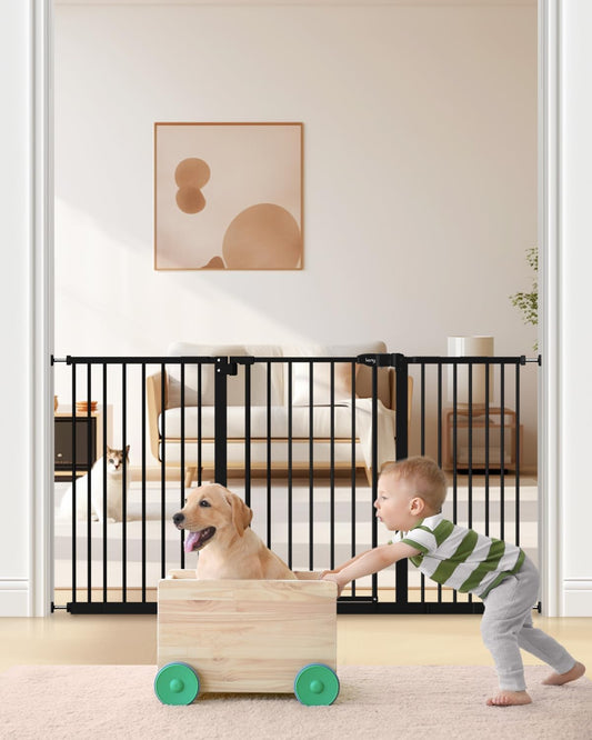 Extra Wide Baby Gate 29in-55in for Stairs and Doorways