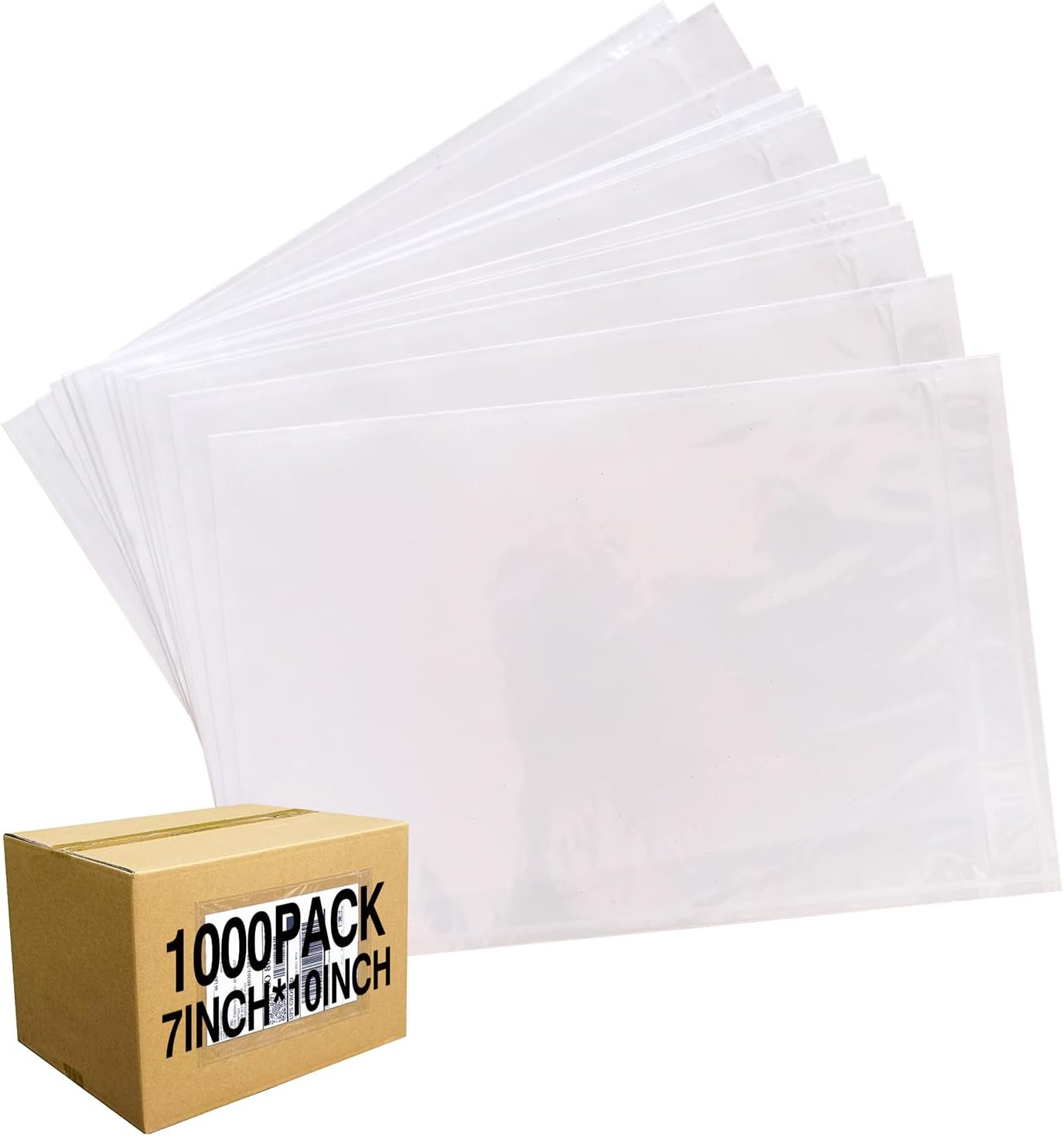 1000 Pcs 7 x 10 Clear Packing List Envelopes for Shipping
