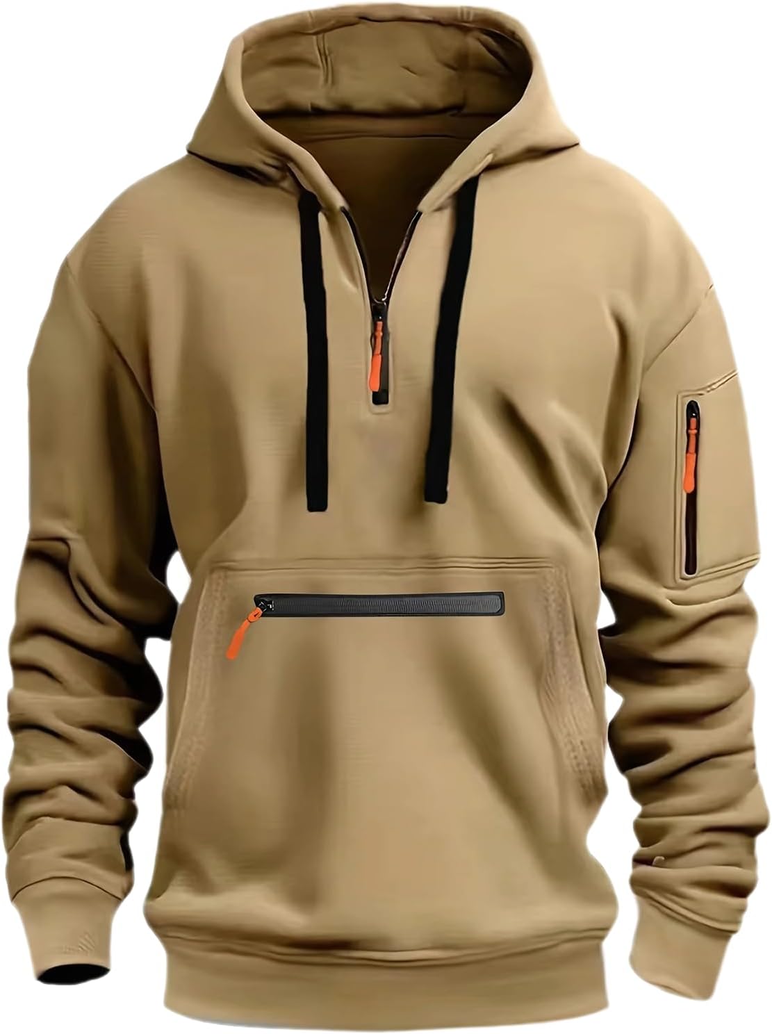 Vintage Tactical Quarter Zip Hoodie - Winter Ready!