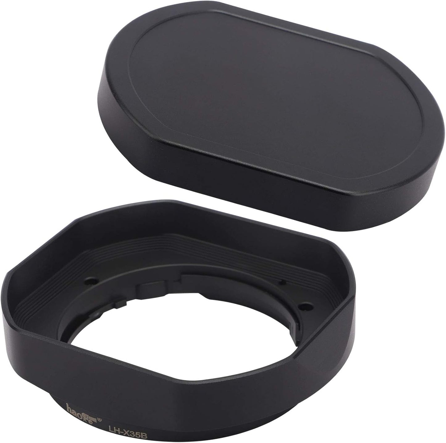 Haoge LH-X35B Metal Square Bayonet Lens Hood for Fujifilm Lenses