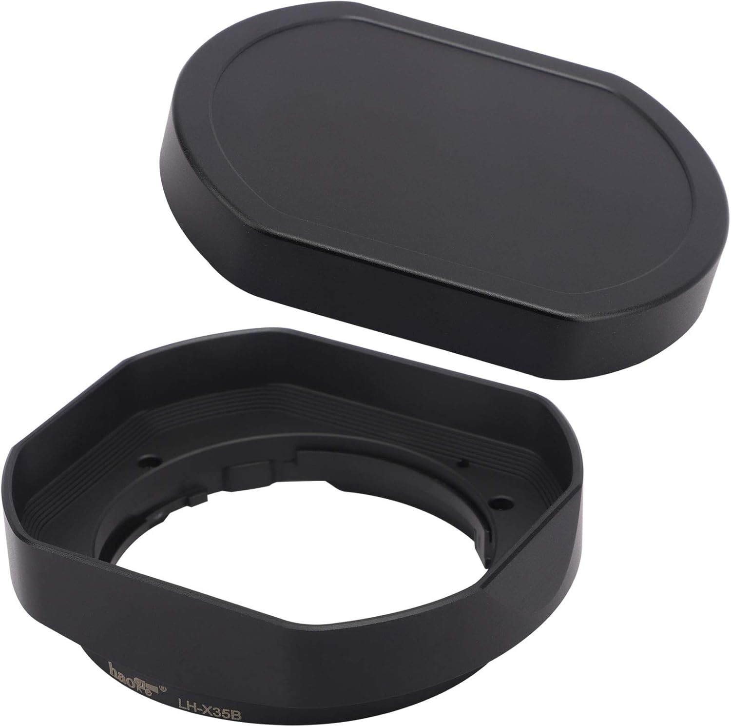 Haoge LH-X35B Metal Square Bayonet Lens Hood for Fujifilm Lenses