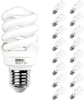 E26 Spiral CFL Light Bulbs 13W 60W Equivalent Soft White - Long Life