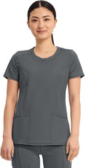 Womens Cherokee Infinity Round Neck Scrub Top - Contemporary Fit