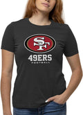 SF 49ers Womens Big Logo Cotton Short Sleeve Tee - Tagless Comfort