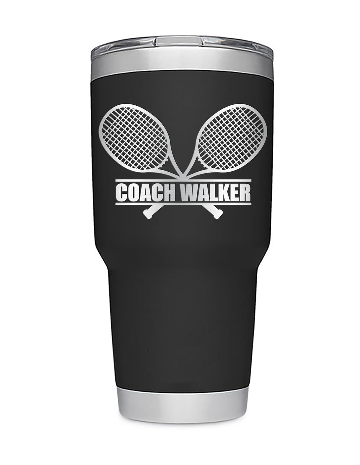 Personalized Tennis Coach or Player Gift - Laser Engraved Tumblers