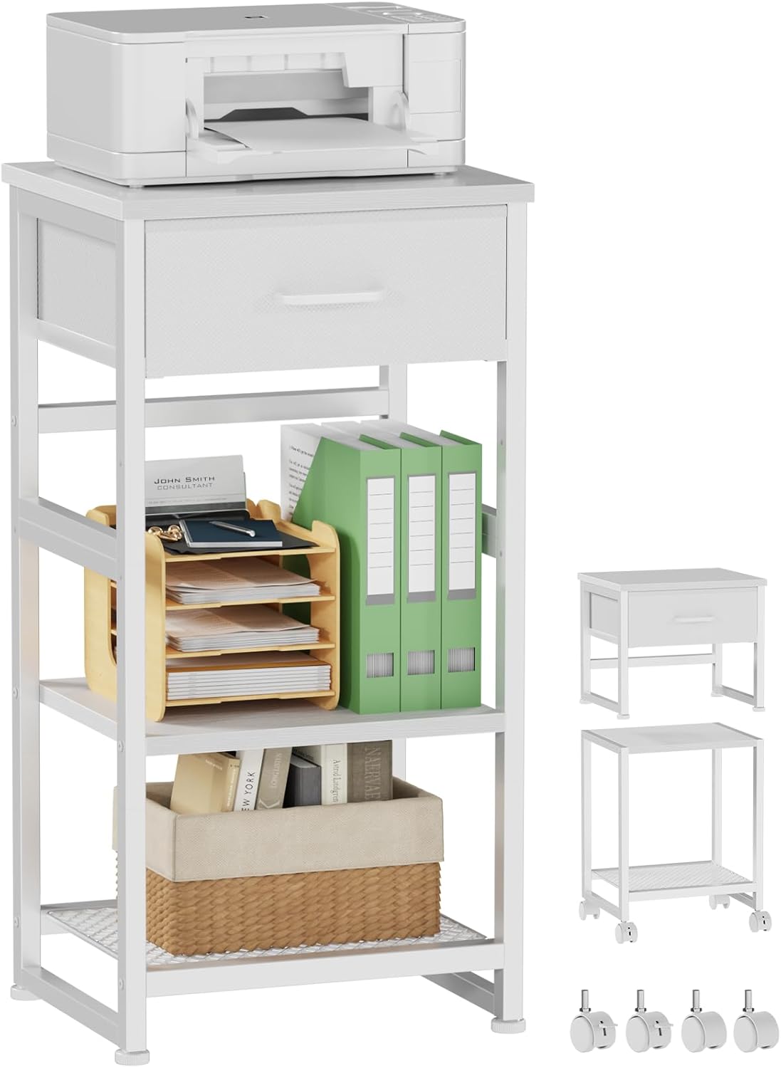 Korfile Printer Stand - Mobile & Organized!