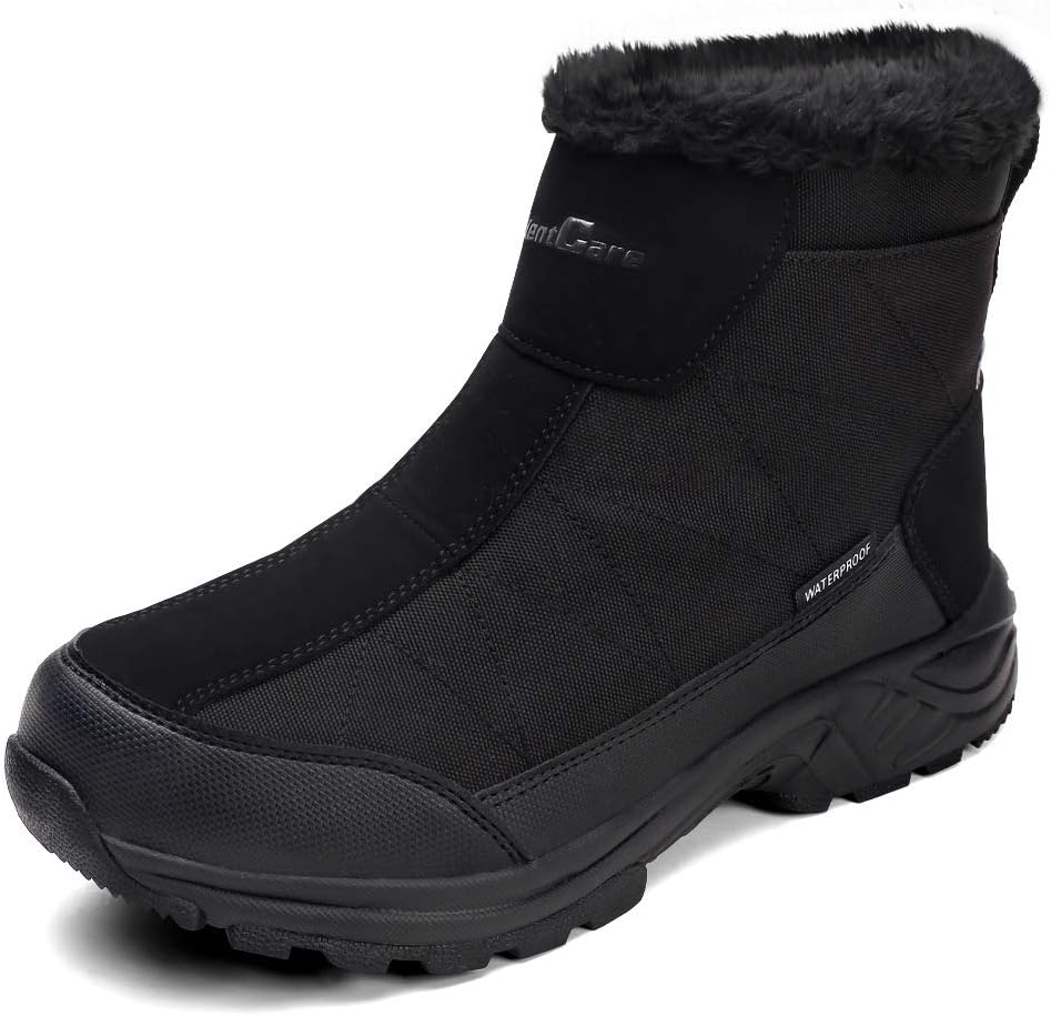 SILENTCARE Men's Warm Snow Boots: Waterproof Winter Shoes