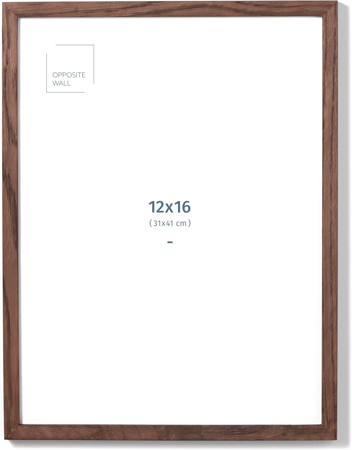 Dark Solid Oak Wood Picture Frame - 12x16 in Versatile Decor