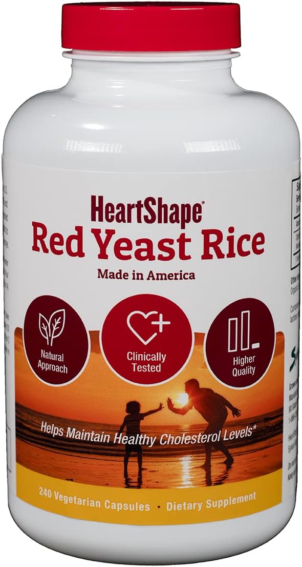 Red Yeast Rice 240 Count for Heart Health Support and Wellness