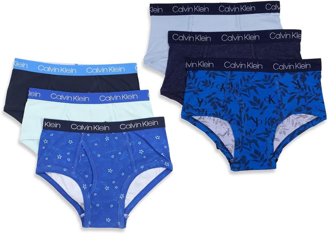 Calvin Klein Boys' Modern Cotton Briefs 6-Pack for Comfort