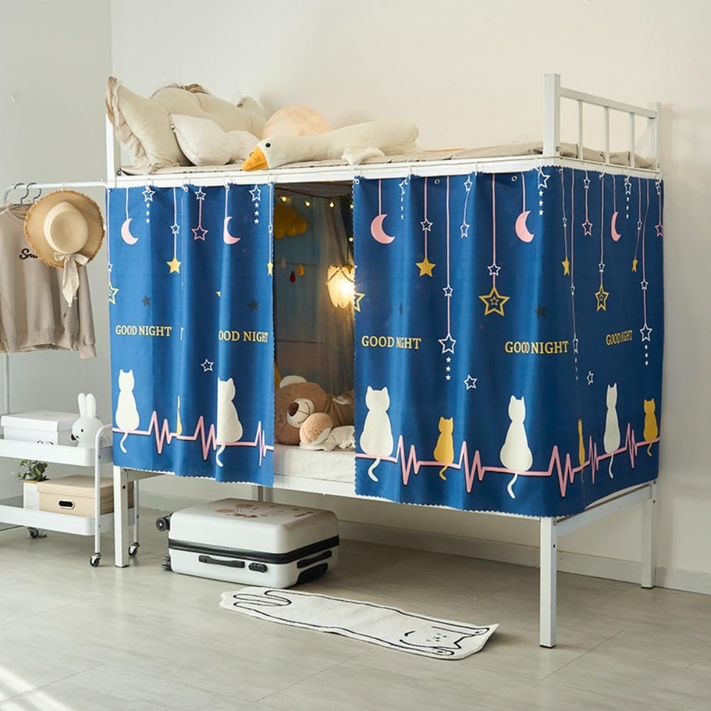 Privacy Duo: Bottom Bunk Bed Blackout Curtains