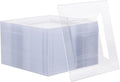 Clear Plastic Square Dessert Plates 100 Pack 6.5in - Heavy Duty