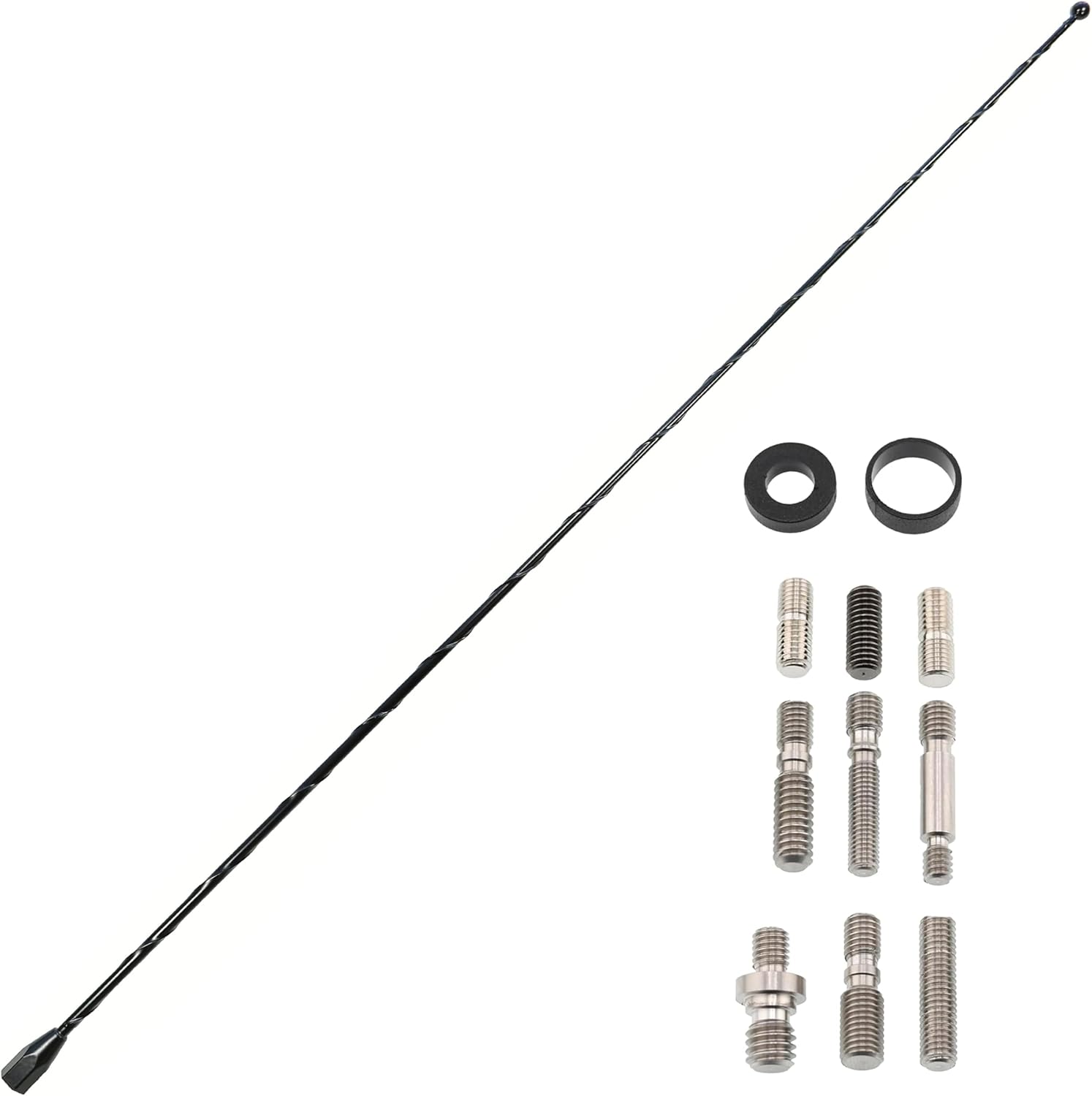 Votex 21 Inch Black Antenna with Wind Noise Cancellation Features