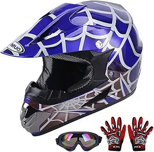 OUMURS DOT Youth Dirt Bike Helmet for Kids 5-14 Ages
