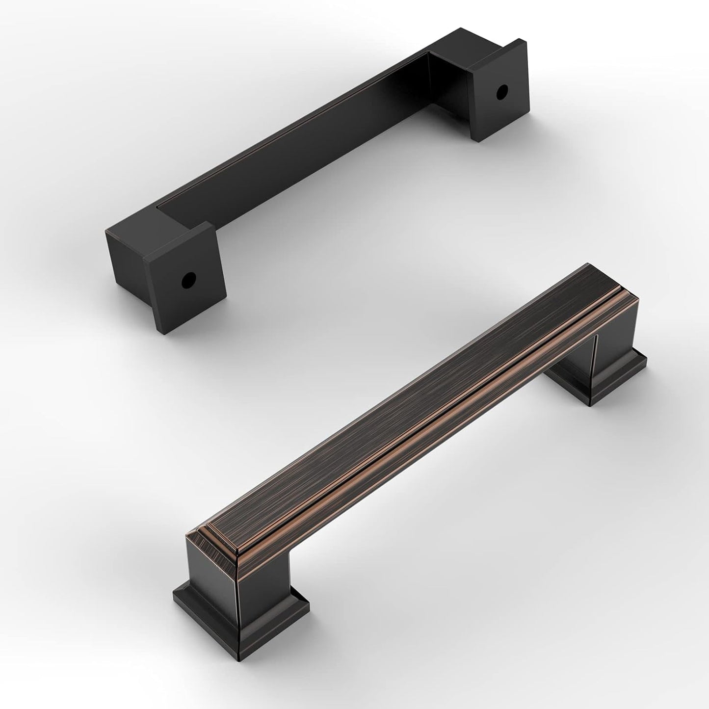 Amerdeco 10 Pack Oil Rubbed Bronze Cabinet Pulls for Kitchen