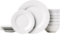 Kitchen Dinnerware Set 18-Piece for 6 - Lightweight Porcelain