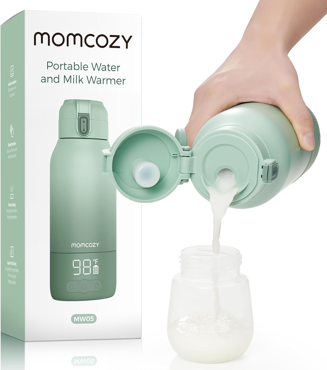 Momcozy Portable Milk Warmer: Fast Heat, Long Battery