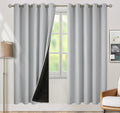 Blackout Curtains 100% Light Blocking Grommet Panels - Double Layer